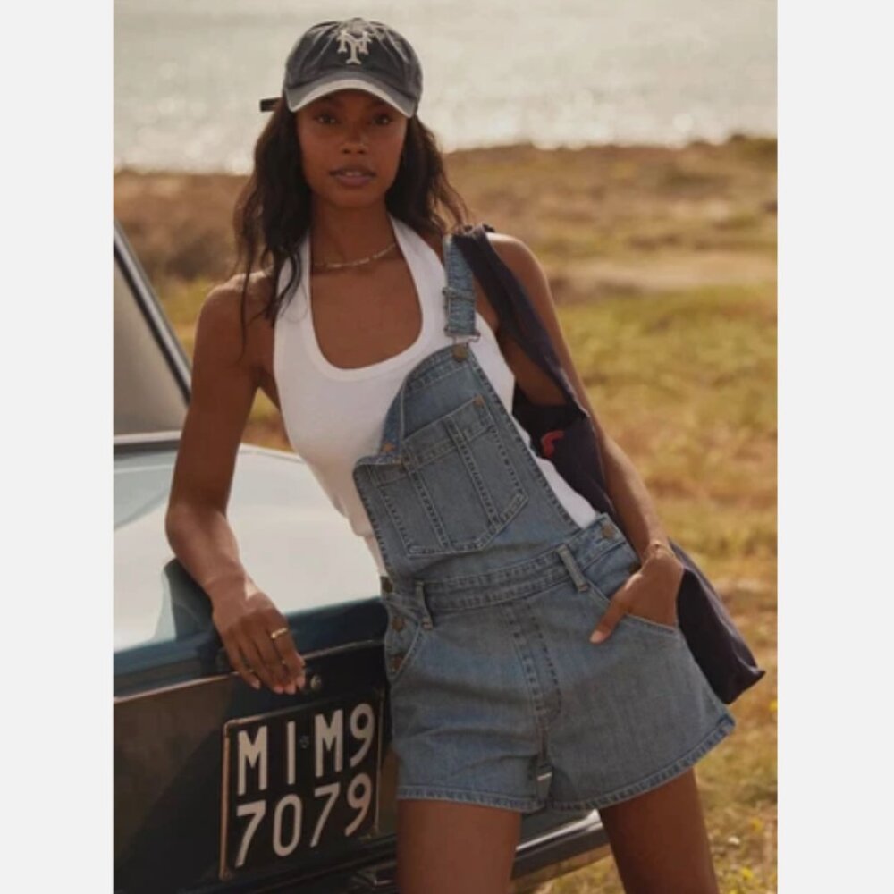 Brand New Anthropologie Pilcro Denim Shorts Overalls